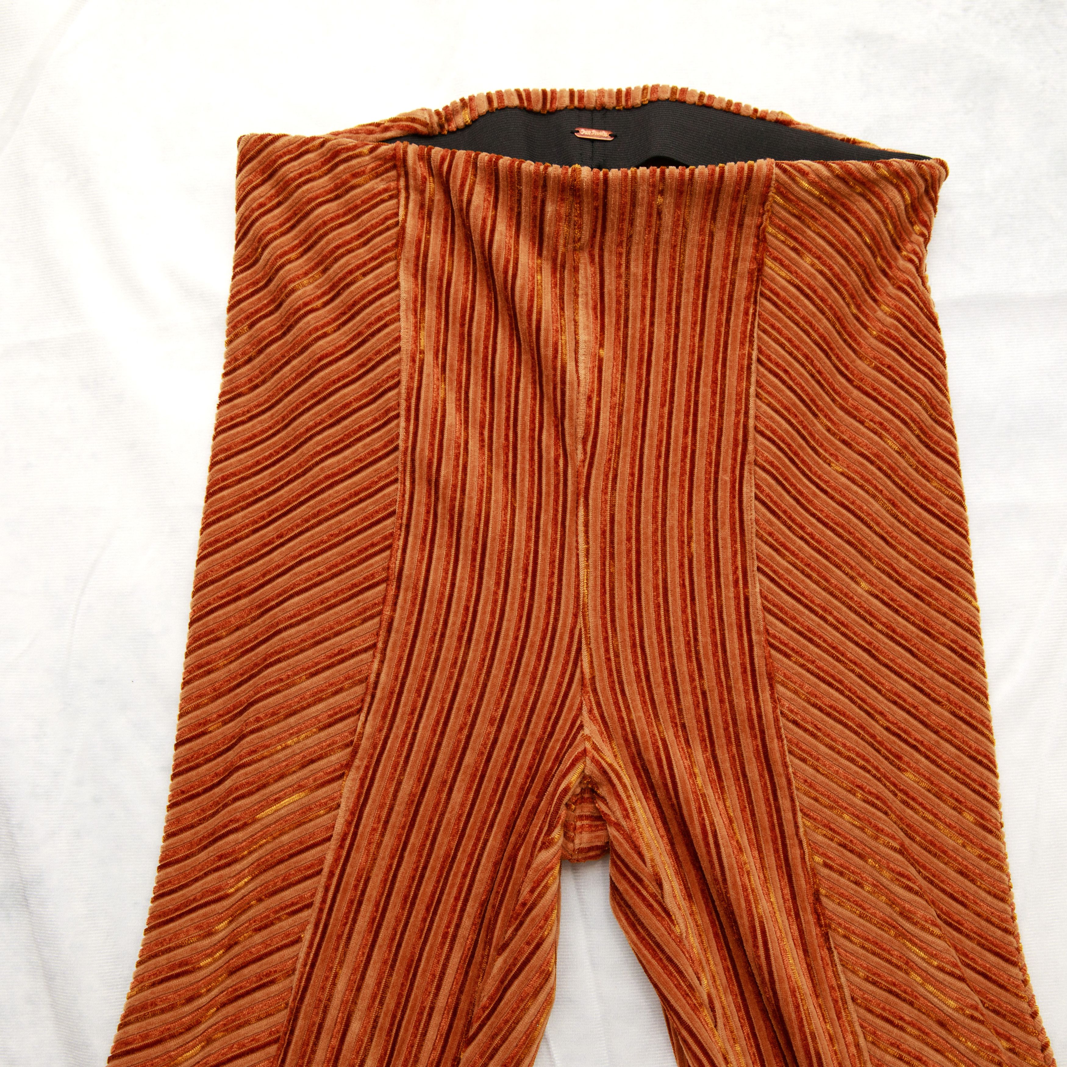 Free People Free People Penny Pull on Velvet Pants in Orange Brown Size 25" / US 0 / IT 36 - 5 Thumbnail