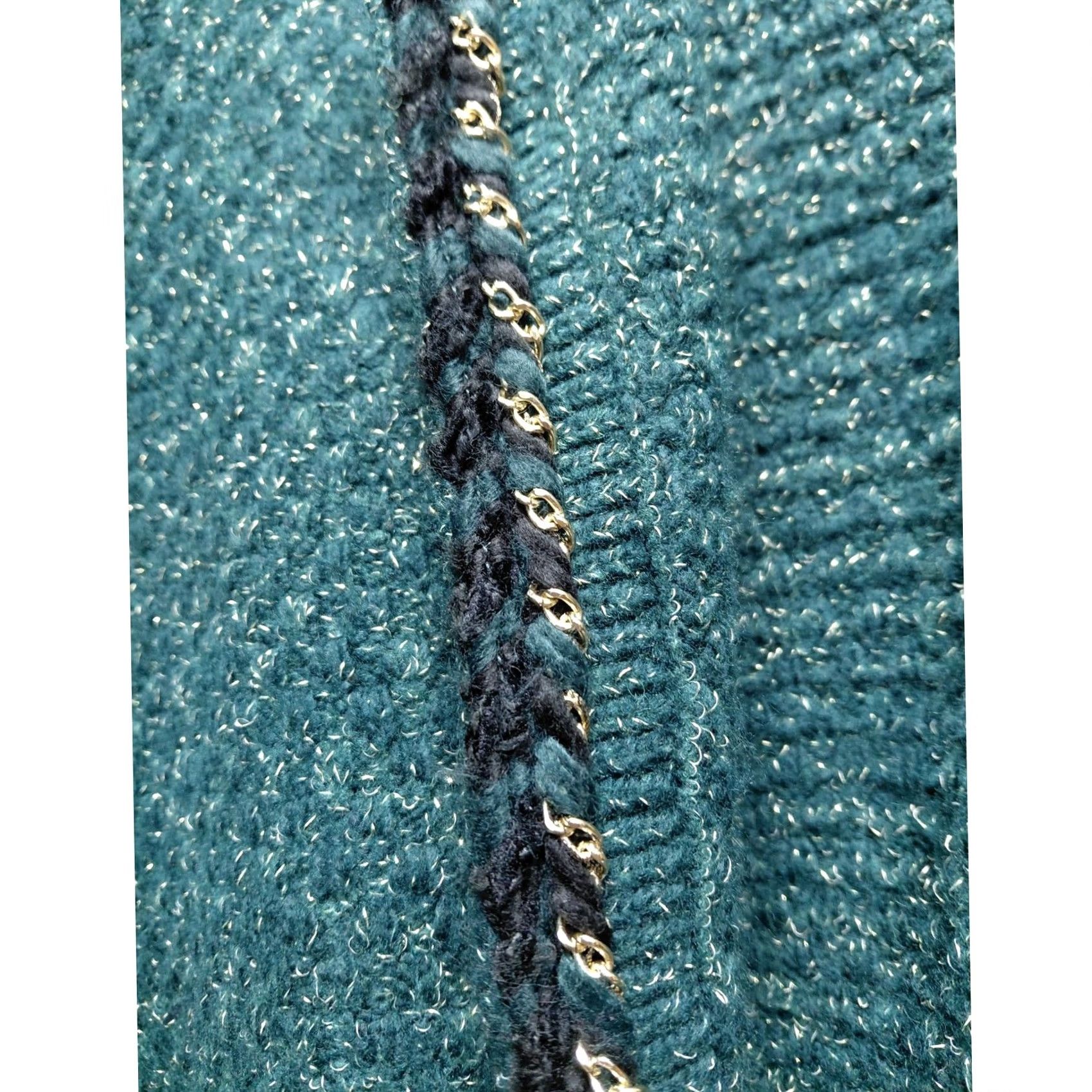 Express Express Wool Knit Cardigan Green Solid Long Sleeve XS Pullover Puff Sleeve Button Open Front Women Knit Wool Blend Regular Fit Autumn Winter Spring Size XS / US 0-2 / IT 36-38 - 3 Thumbnail