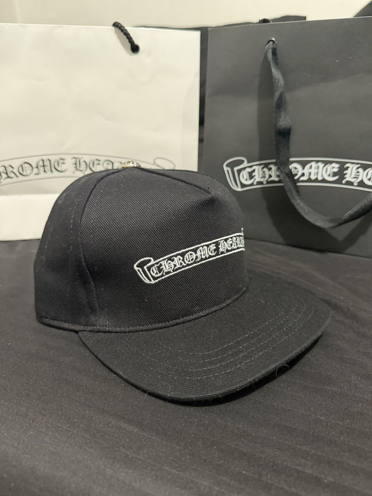 Chrome Hearts Chrome Hearts Scroll Logo Snapback Size ONE SIZE - 1 Thumbnail