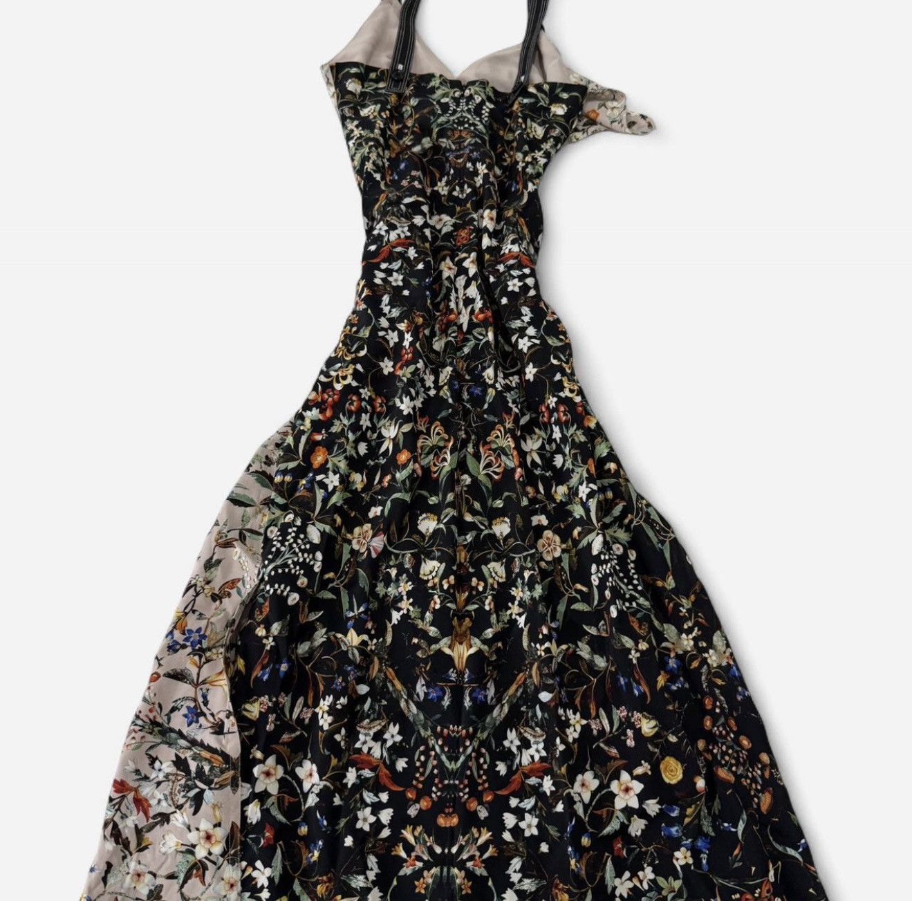 Burberry Burberry Asymmetric Floral Panel Midi Dress - Size 2 (US) Size XS / US 0-2 / IT 36-38 - 3 Thumbnail