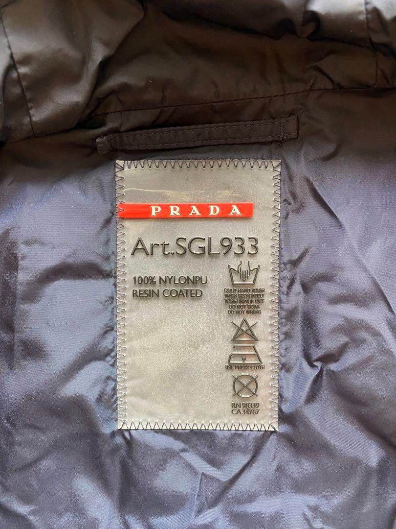 Prada Prada Sport - M Nylon Leather Jacket Navy Red Light Size US M / EU 48-50 / 2 - 6 Thumbnail
