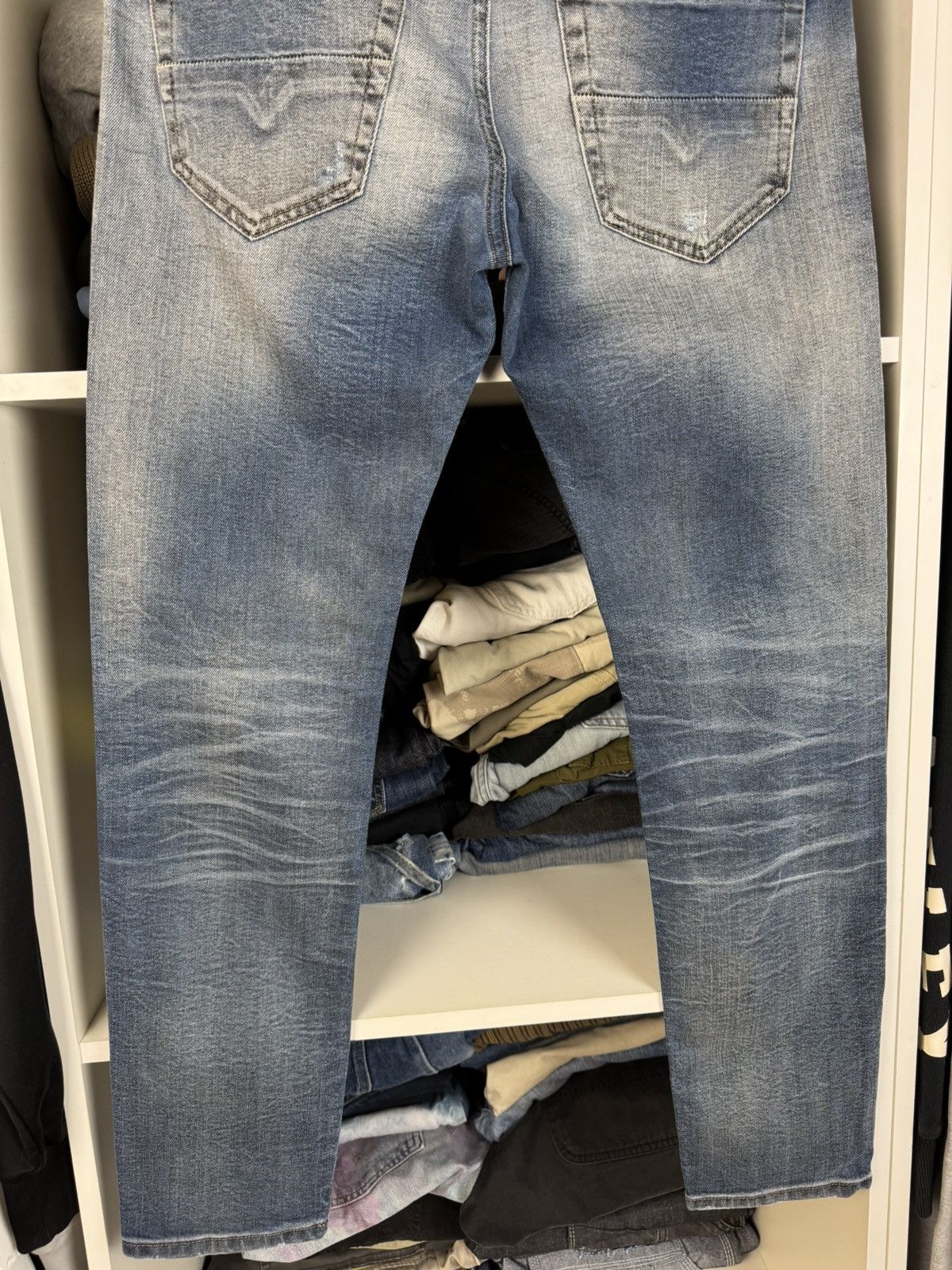 Diesel Diesel Thommer Slim-Skinny Distressed Denim Jeans Size US 31 - 23 Thumbnail