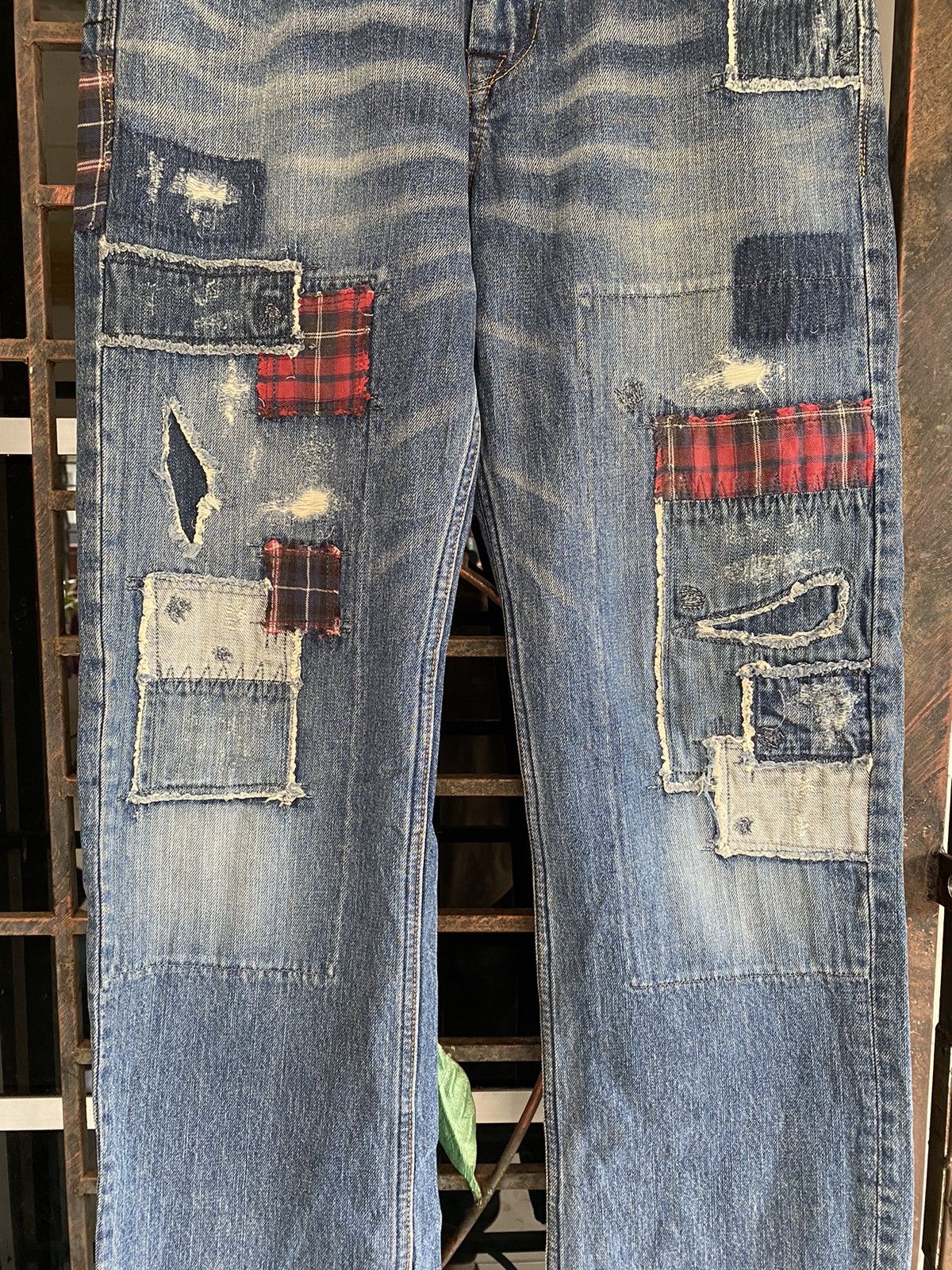 Japanese Brand Japanese Brand Pocket Park Patchwork Denim Size US 31 - 3 Thumbnail