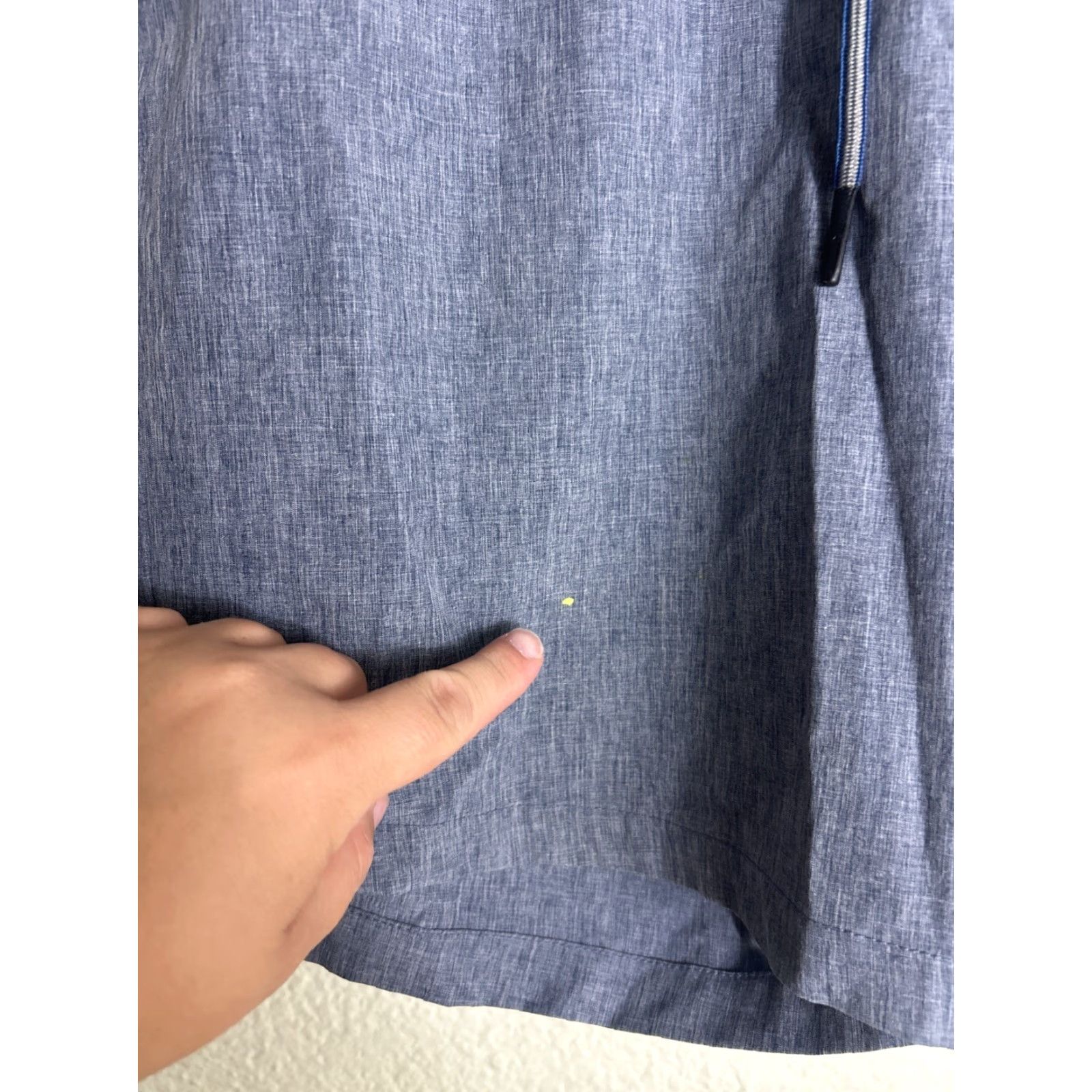 Eddie Bauer Eddie Bauer Men's UPF 50 Quick Dry Woven Tech Short Sz L Blue Gray Casual Travel Workwear Slip-on Drawstring 7 Inseam Size US 33 - 2 Thumbnail
