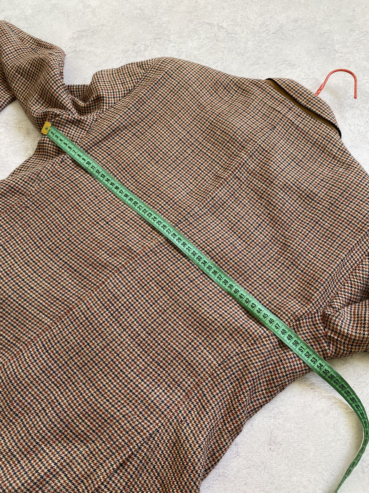 Hackett Hacket London Robert Noble Red/Blue Check Silk/Linen Blazer Size 44R - 17 Thumbnail