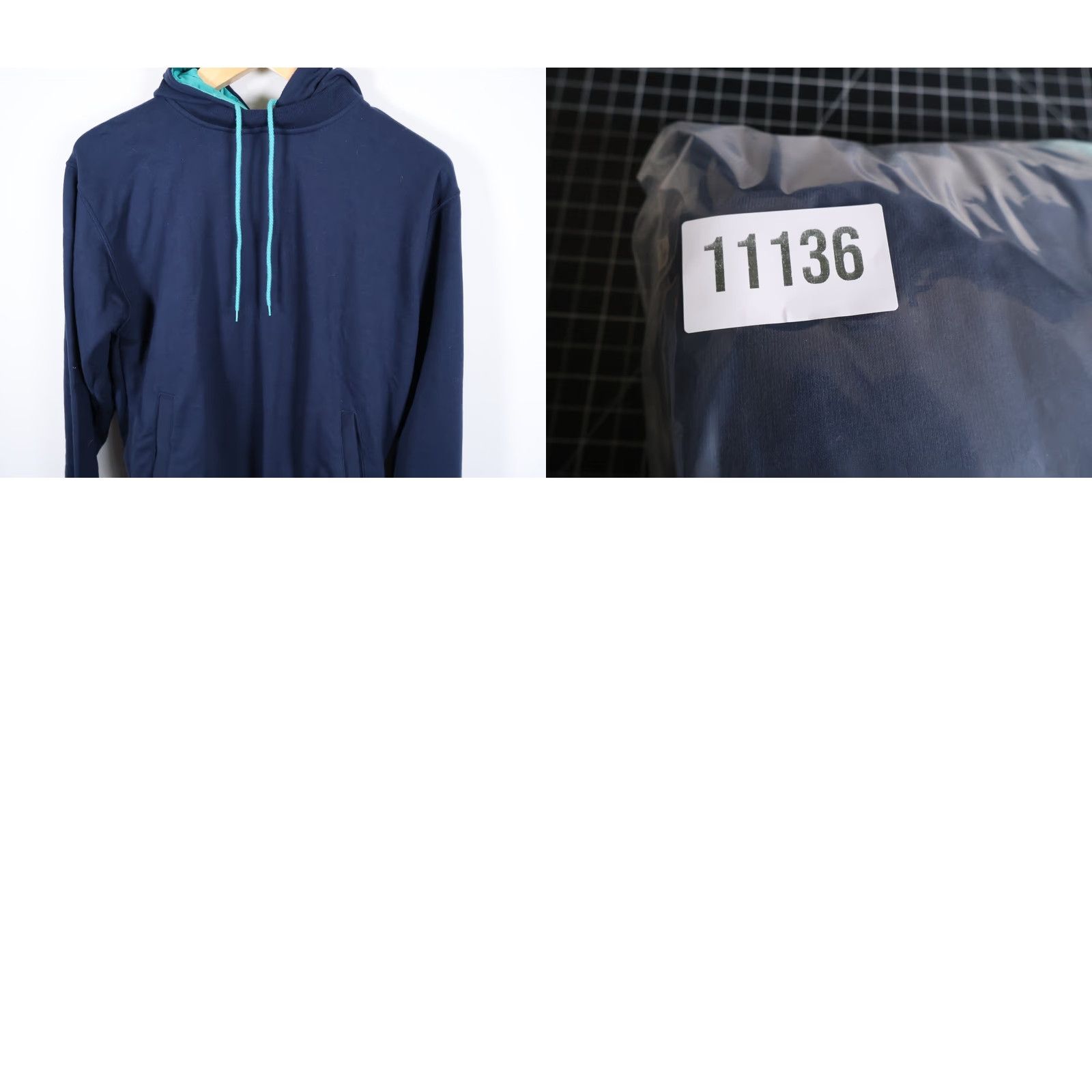 Fred Perry Fred Perry Hoodie Men's Medium Dark Blue Drawstring Sweatshirt Lined Hood Size US M / EU 48-50 / 2 - 9 Thumbnail