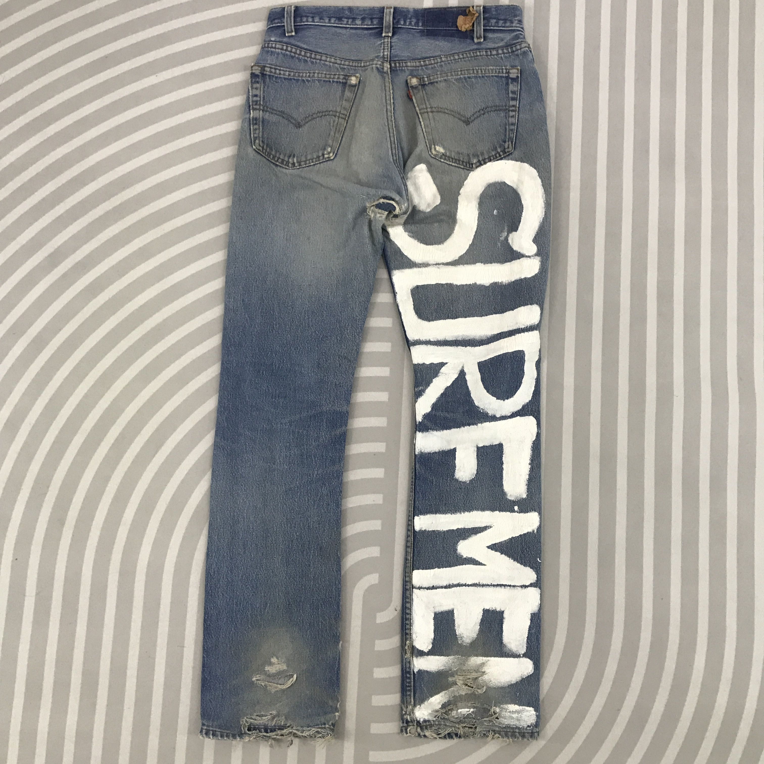 Levi's × Vintage Vintage Levi's 501 custom Surfmen Distressed Denim Size US 30 / EU 46 - 5 Thumbnail