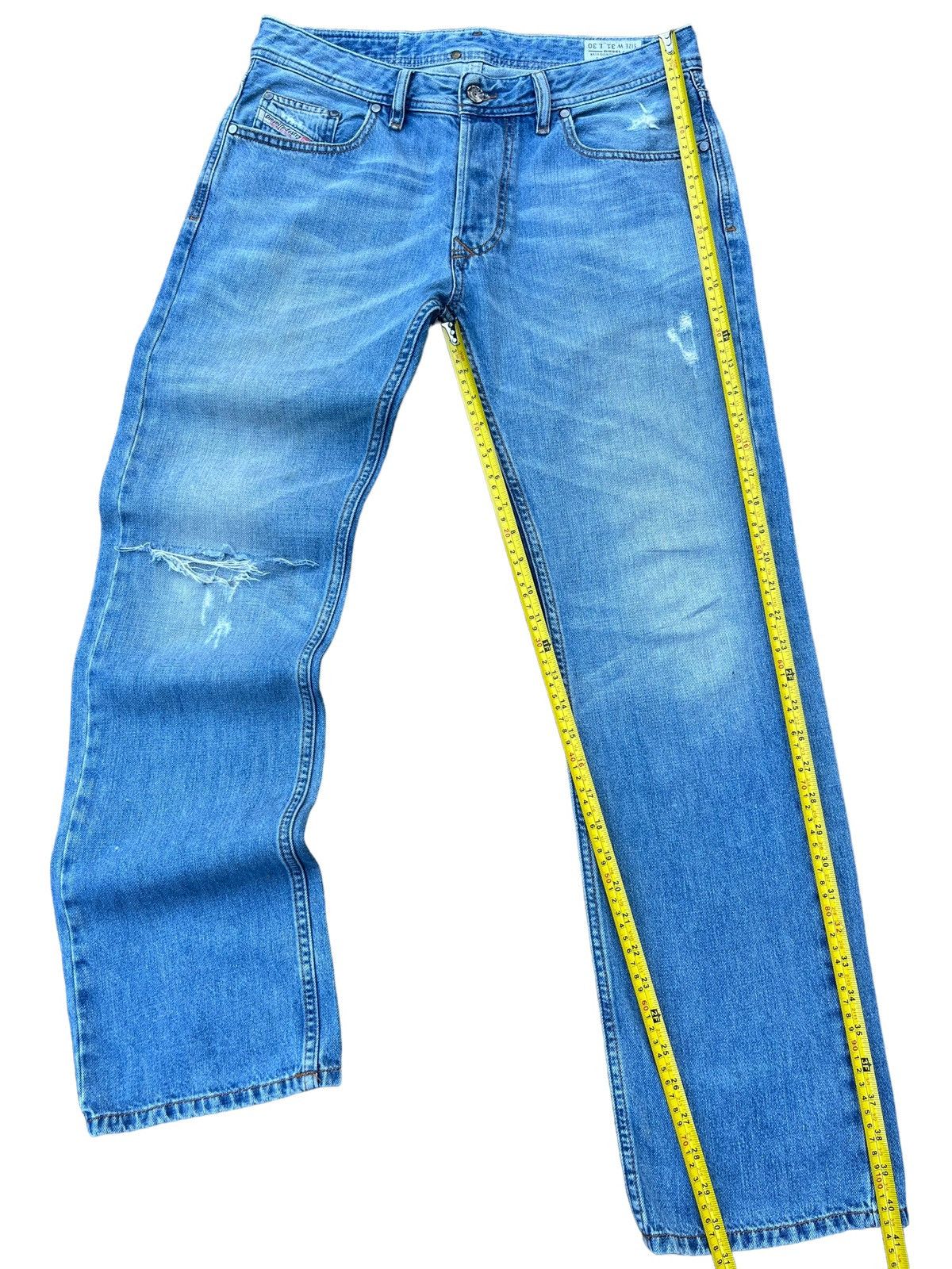 Diesel Vintage Y2K Diesel Larkee Light Blue Distressed Classic Jean Size US 32 / EU 48 - 17 Thumbnail