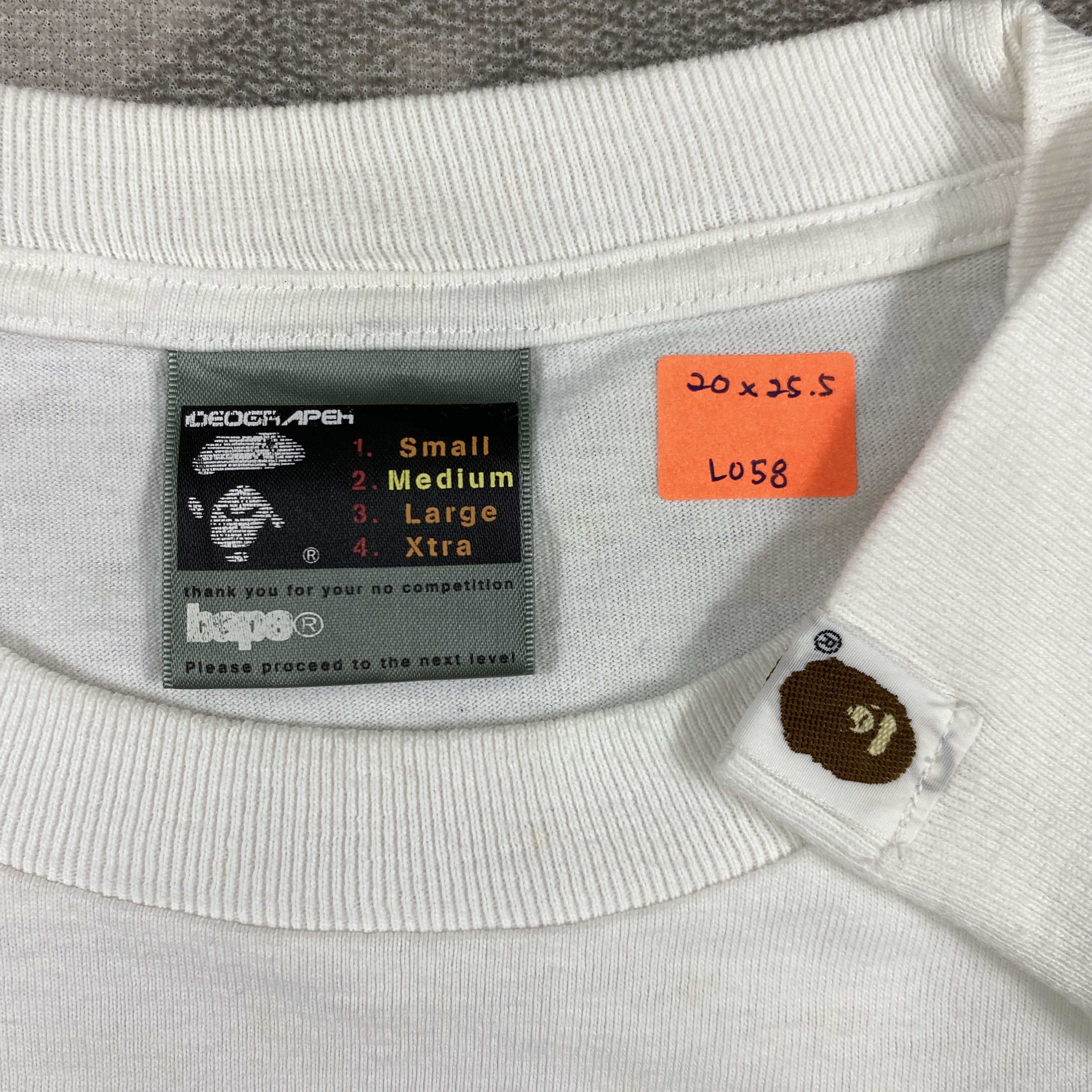 Bape Vintage A Bathing Ape Long Sleeve Medium Shirt - L058 Size US M / EU 48-50 / 2 - 4 Thumbnail