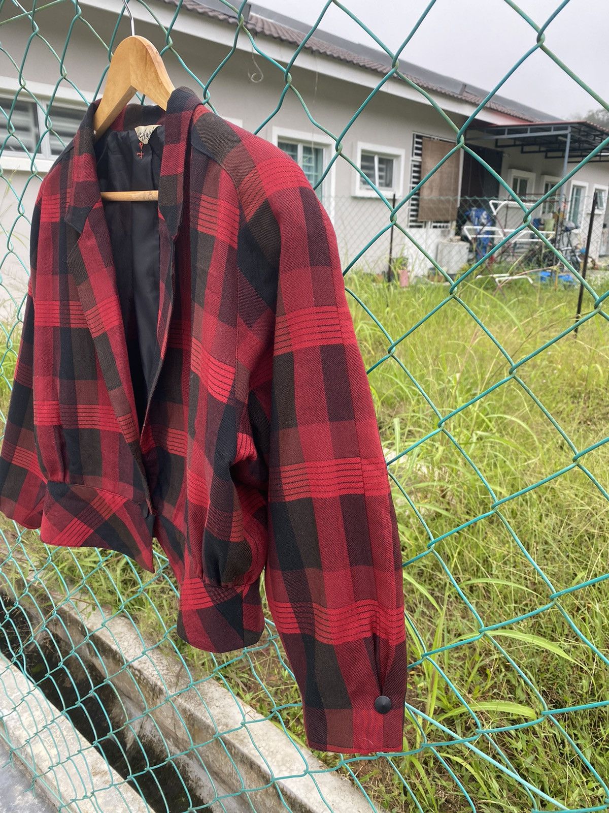 Seditionaries New Anjela Checkered Cropped Jacket Size M / US 6-8 / IT 42-44 - 4 Thumbnail