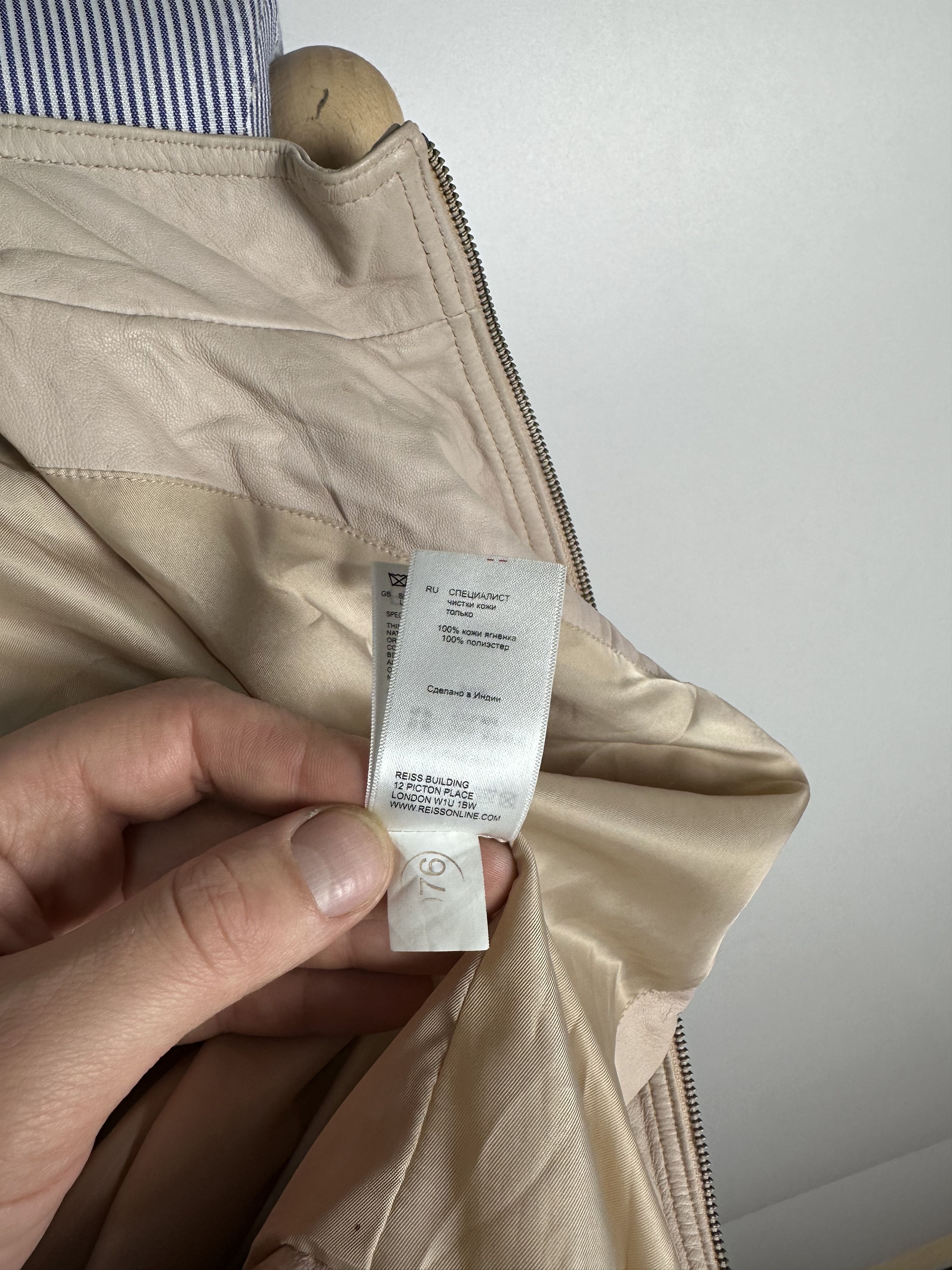 Reiss Reiss Women's Leather Jacket Soft Pinc Size M Size M / US 6-8 / IT 42-44 - 12 Thumbnail