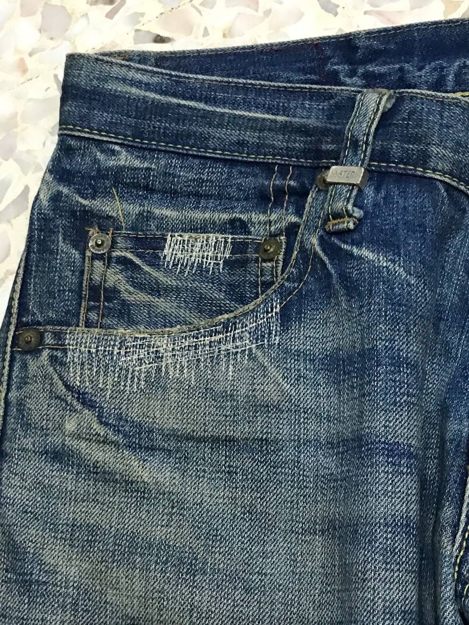 Hysteric Glamour Patchwork distressed punk spike zigzag Size US 31 - 17 Thumbnail