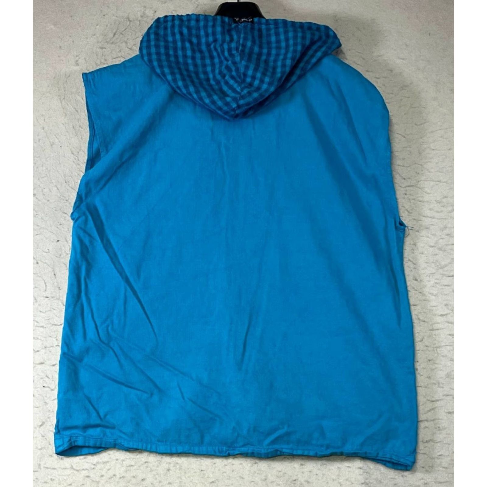 Vintage VINTAGE Gordon & Smith Vest Hooded Blue Cotton Pockets Size M Men Sleeveless Hooded Vest Medium Blue G&S Vest Mens Size US M / EU 48-50 / 2 - 2 Thumbnail