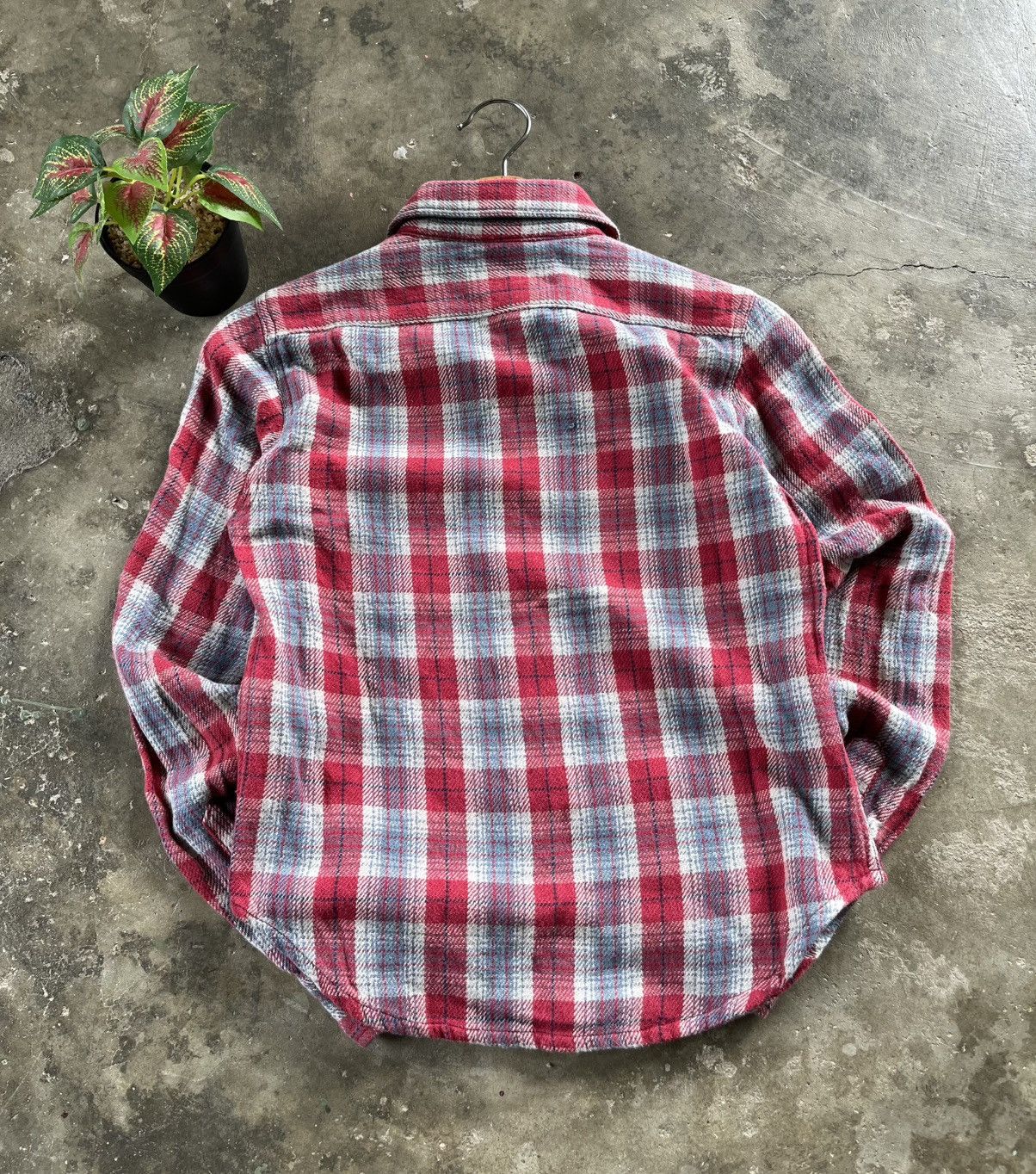 Hysteric Glamour × Japanese Brand ⚡️Vintage Hysteric Glamour Flannel Shirts Button Up Japan Size ONE SIZE - 2 Thumbnail