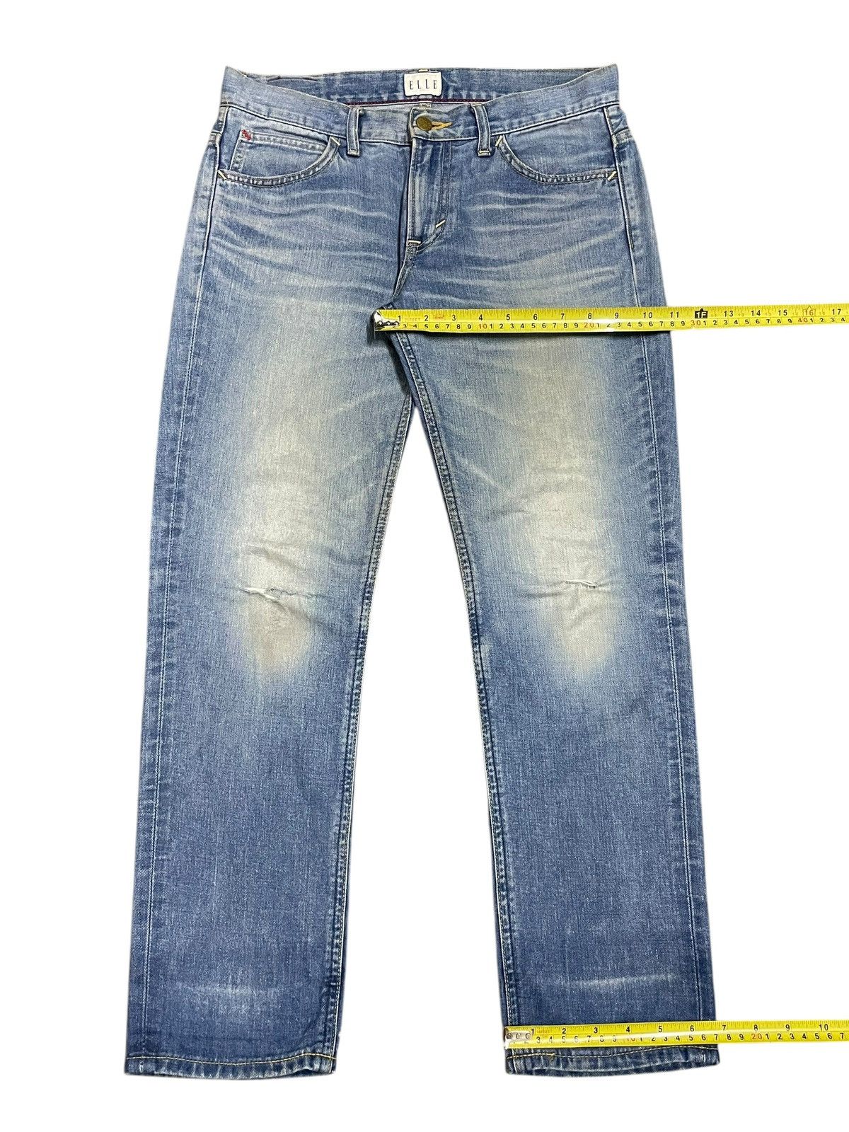 Lee Lee Rider x Elle Blue Fade Wash Ripped Jeans Limited Edition Size 31" - 17 Thumbnail