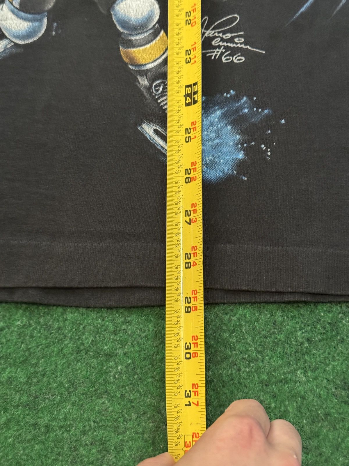 Vintage 90s Pittsburgh Penguins Lemieux Jagr Caricature T Shirt Size US L / EU 52-54 / 3 - 7 Thumbnail
