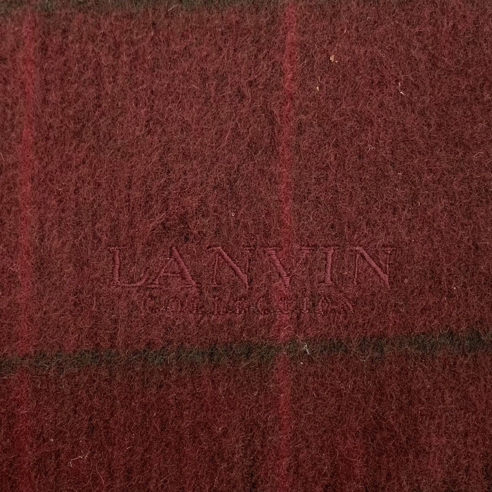 Lanvin Lanvin Scarf Wool Muffler Neck Wrap BL1071 Size ONE SIZE - 5 Thumbnail