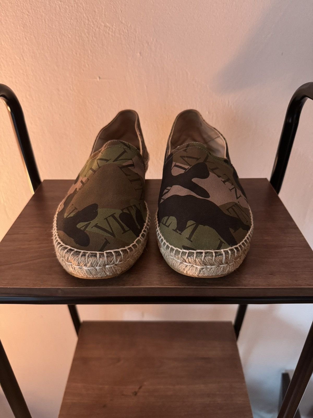 Valentino VLTN Camo Espadrilles Size US 11 / EU 44 - 4 Thumbnail