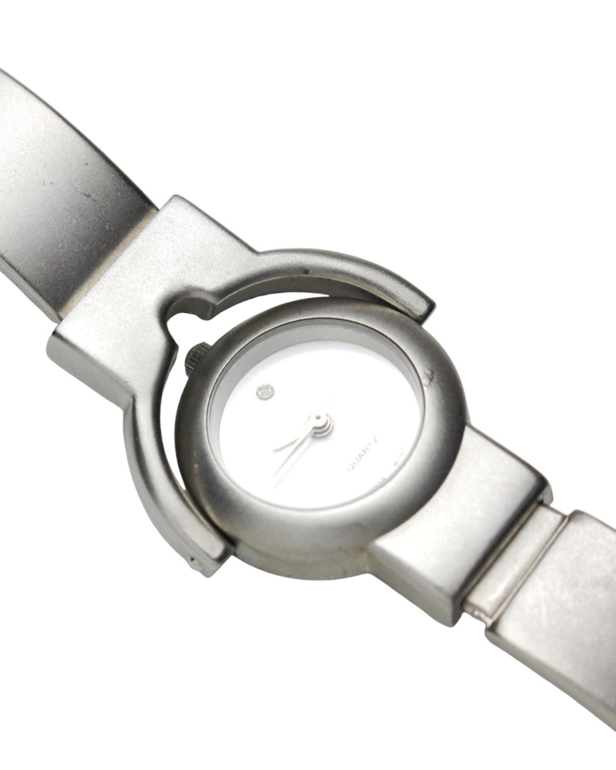 Vintage 1990S KIRA JAPAN SCULPTED BUCKLE WATCH – INDUSTRIAL FUTURISM Size ONE SIZE - 6 Thumbnail