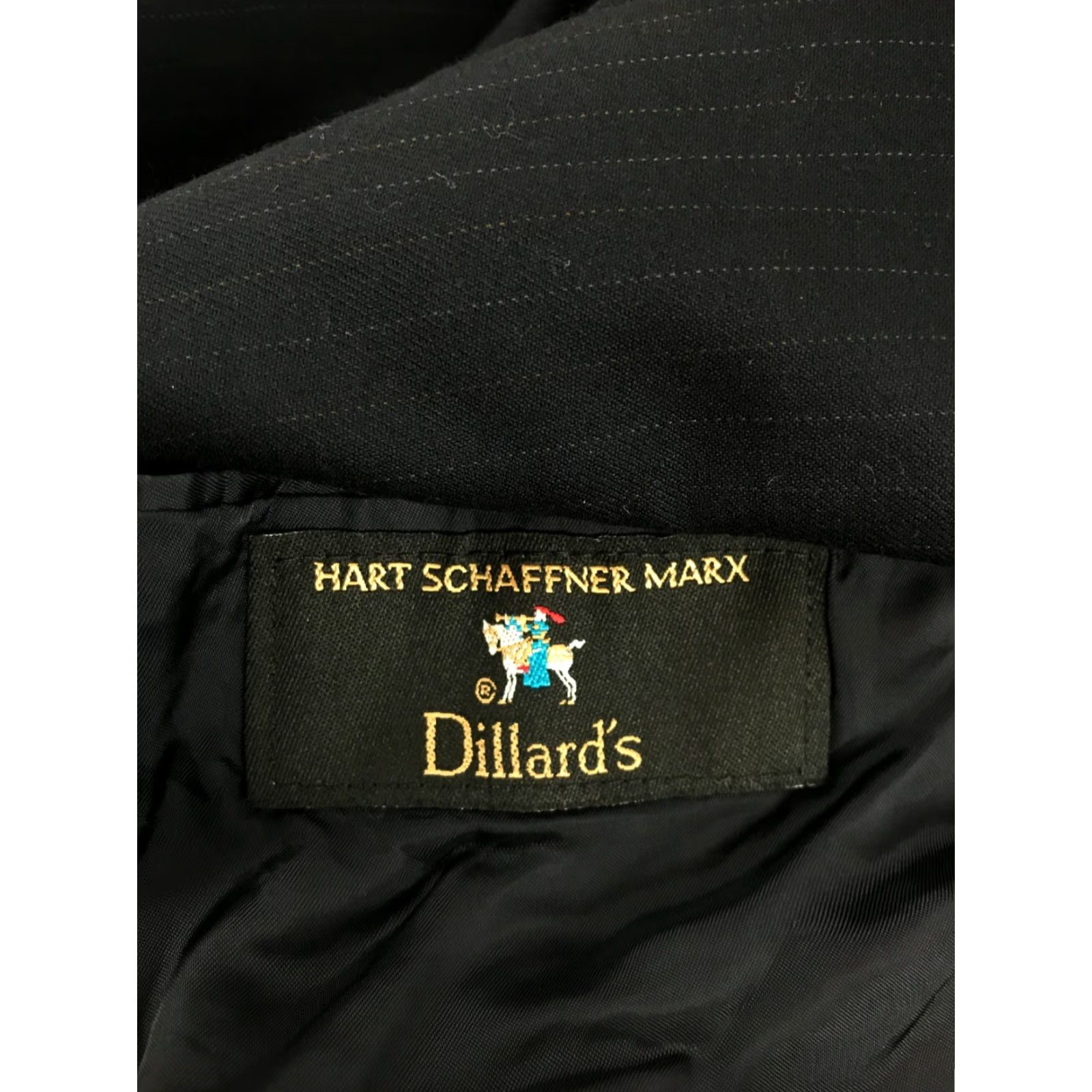 Hart Schaffner Marx Hart Schaffner Marx Suit Jacket Men L Navy Blue Wool Blend Solid 2 Piece Regular Fit Mens Size 42R - 6 Thumbnail