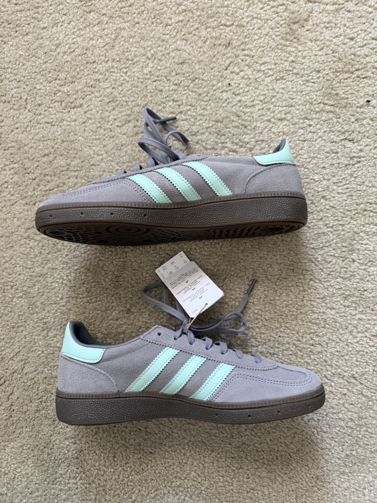 Adidas Adidas Spezial Men's Size 6 Grey Clean Mint Gum Suede No Box Size US 6 / EU 39 - 2 Thumbnail