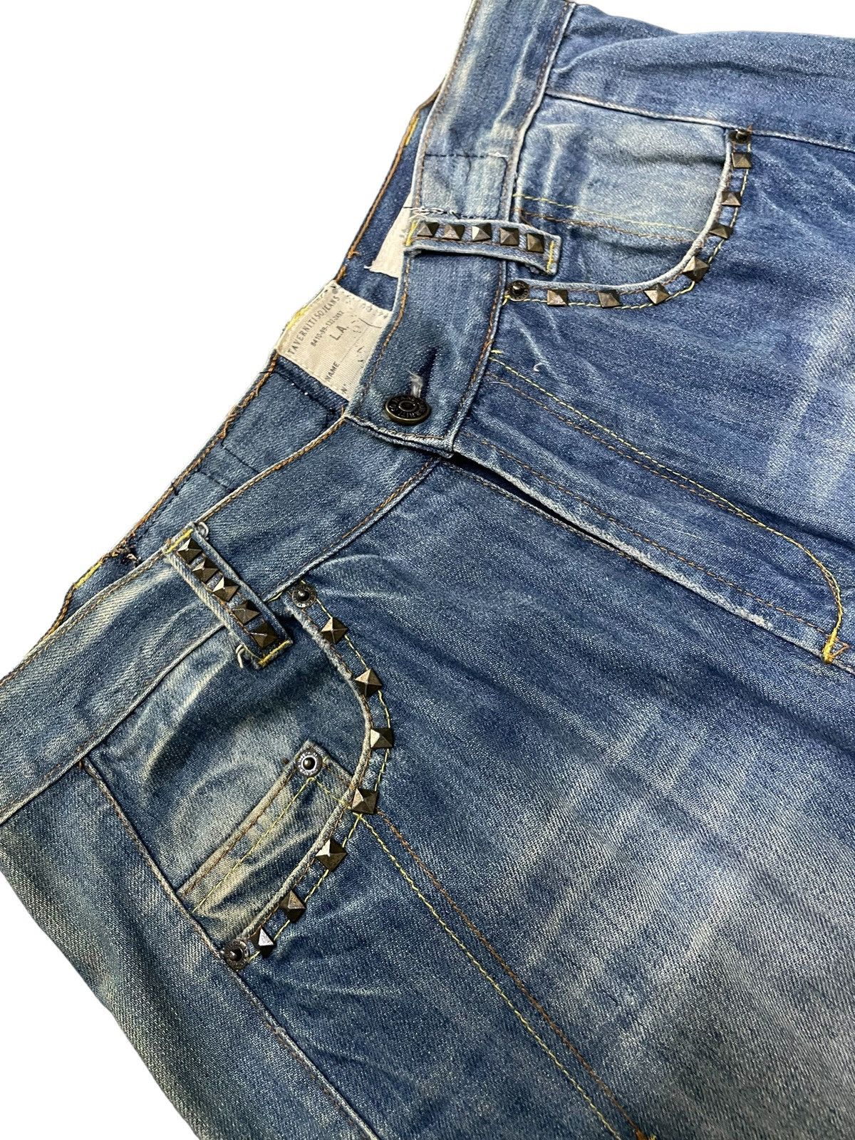 Hysteric Glamour × Taverniti Taverniti Baggy Loose Studded Jeans Size US 32 / EU 48 - 9 Thumbnail