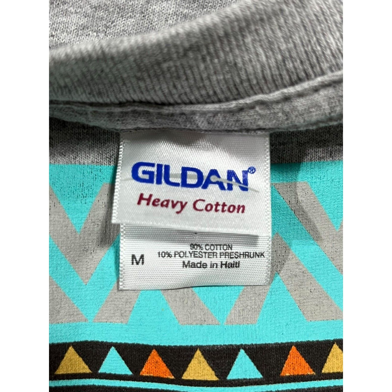 Gildan Marijuana Leaf Shirt Mens M Aztec Heavy Cotton Crew Gray Size US M / EU 48-50 / 2 - 4 Thumbnail