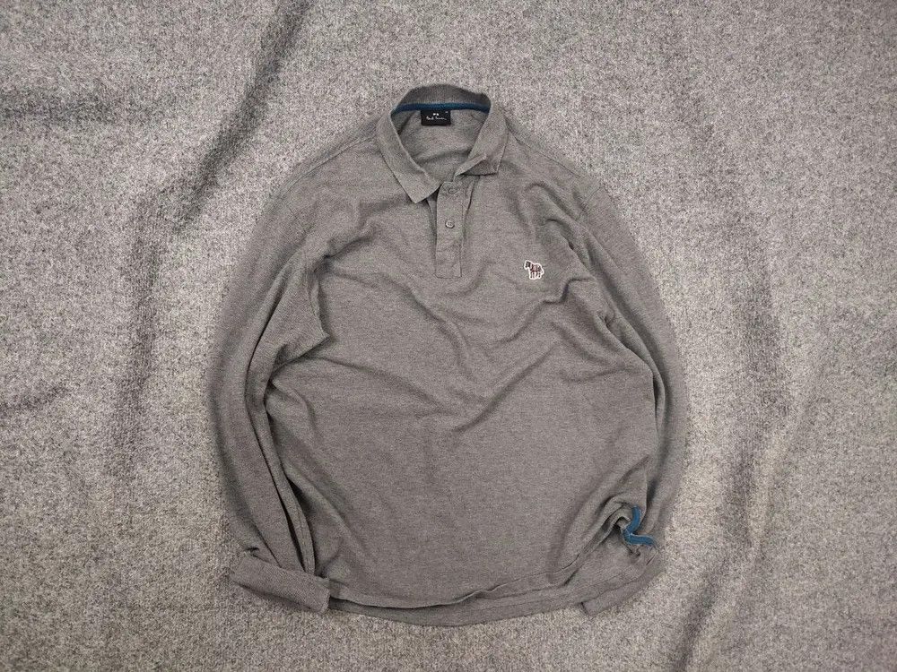Paul Smith Paul Smith gray polo shirt long sleeves multi zebra logo Size US L / EU 52-54 / 3 - 1 Thumbnail