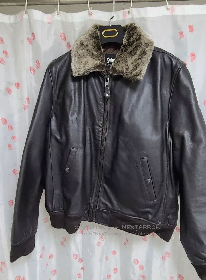 Schott Schott Cowhide leather jacket Size US XXL / EU 58 / 5 - 4 Thumbnail