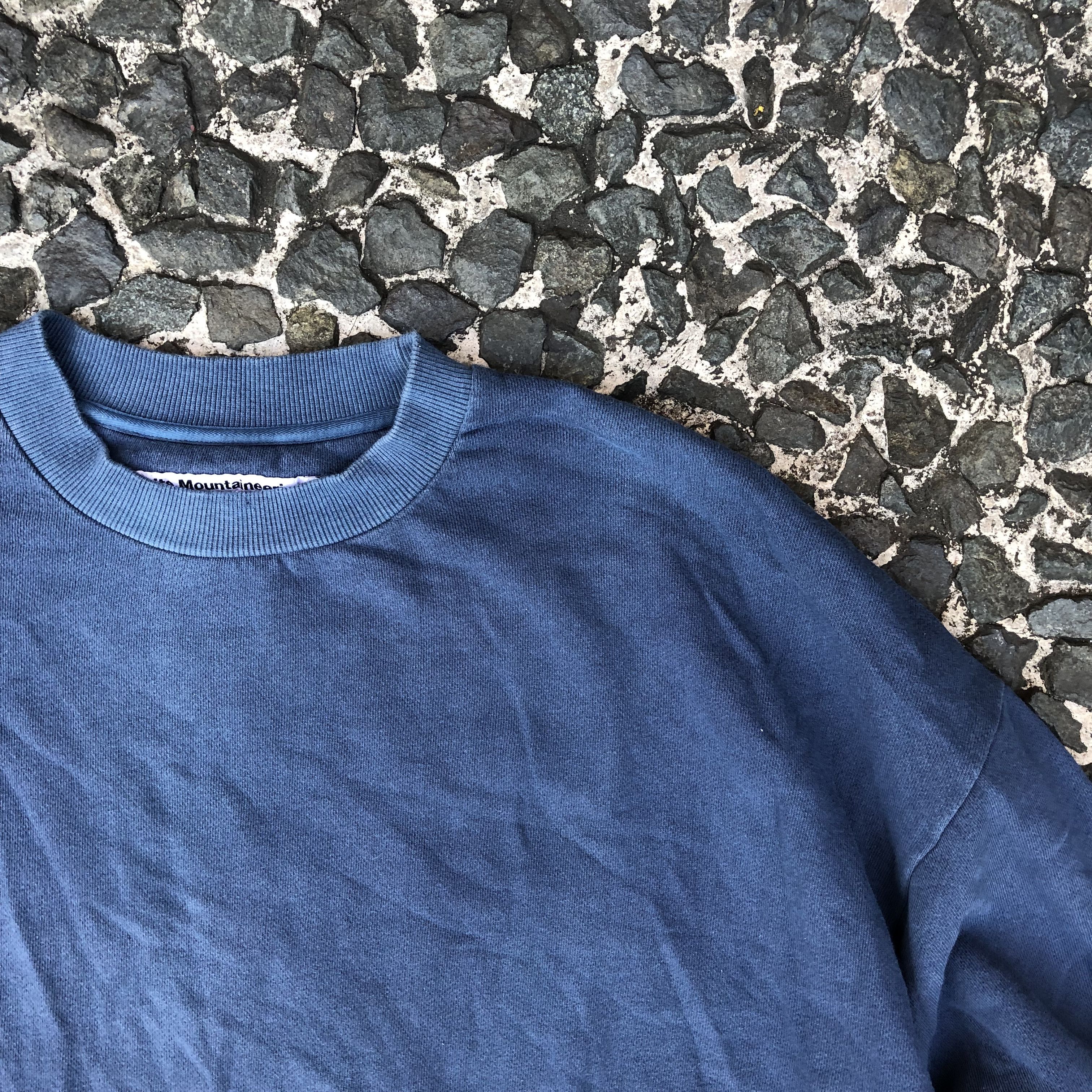 White Mountaineering White Mountaineering Garment Dye Sweat Pullover (Blue) Size US M / EU 48-50 / 2 - 2 Thumbnail