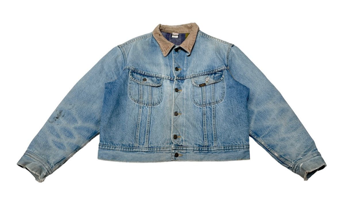 Lee Vintage Brand Lee Made In Usa Denim Blanket Jacket 1970s Size US M / EU 48-50 / 2 - 1 Thumbnail