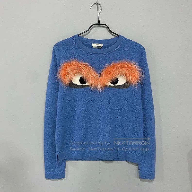 Fendi Fendi Fur Trimmed Sweatshirt Size S / US 4 / IT 40 - 2 Thumbnail