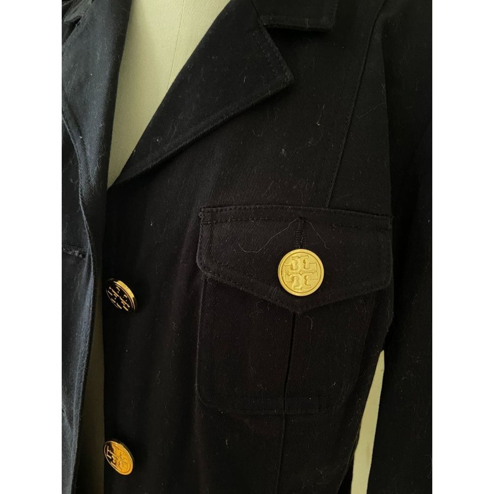 Tory Burch New! Tory Burch Safari Navy Jacket Ladies Size 6 Size M / US 6-8 / IT 42-44 - 2 Thumbnail