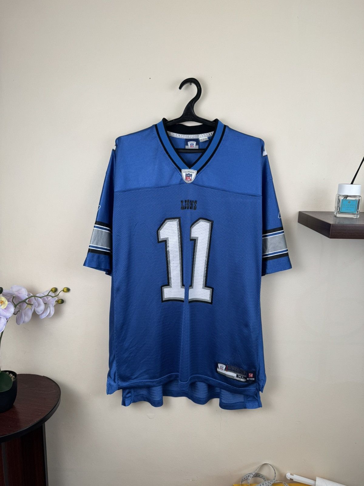 Reebok Roy Williams #11 Detroit Lions Jersey Reebok XL NFL Blue Size US XL / EU 56 / 4 - 2 Thumbnail