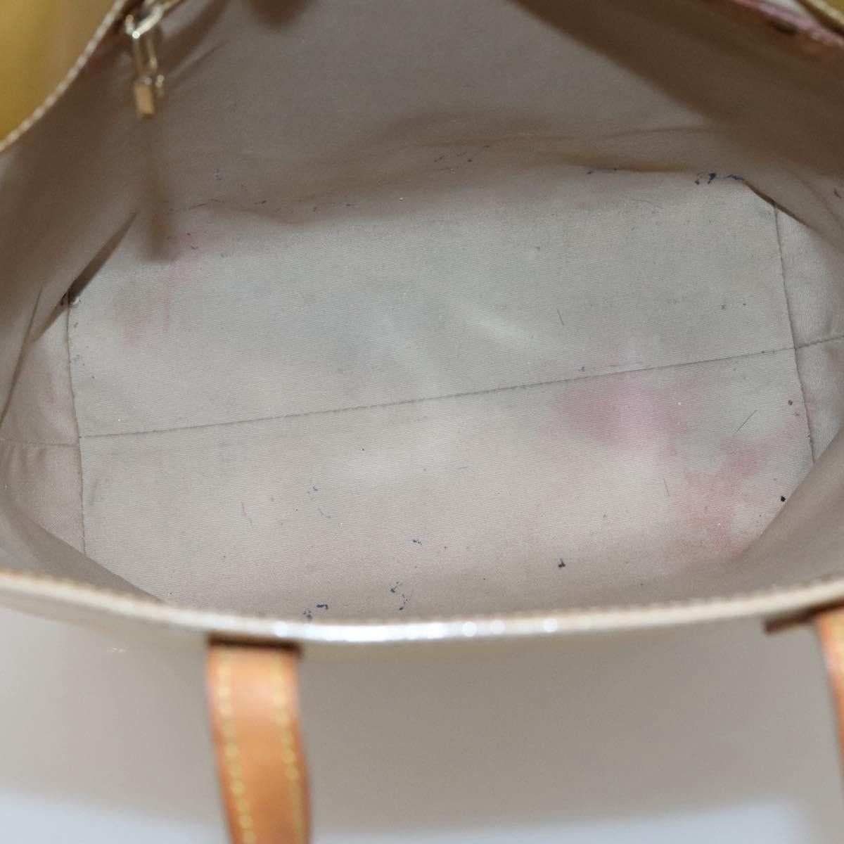 Louis Vuitton LOUIS VUITTON Monogram Vernis Reade MM Hand Bag Beige M91141 Size ONE SIZE - 11 Thumbnail