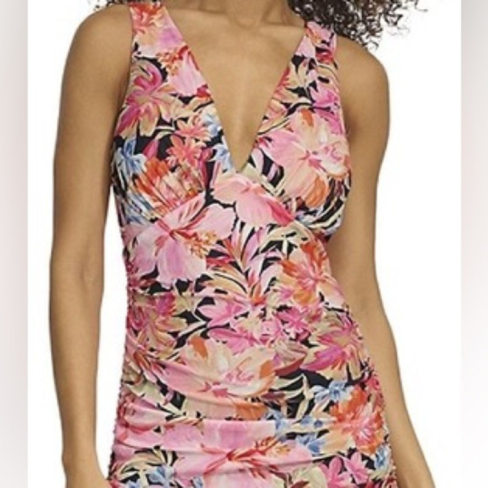 & Other Stories Siena Studio Floral Pink Sleeveless Size 4 Size S / US 4 / IT 40 - 5 Thumbnail