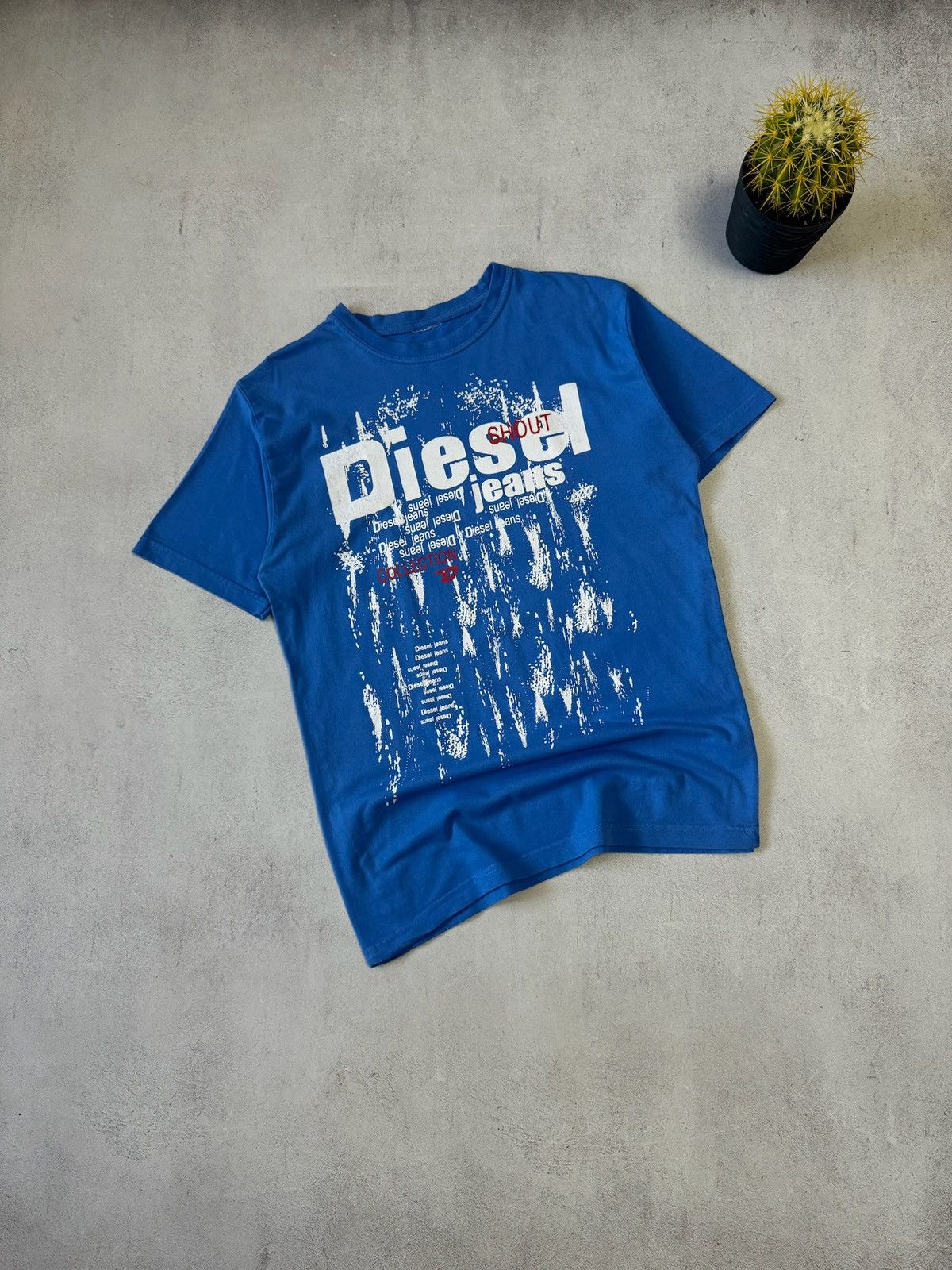 Diesel Vintage Diesel T Shirt Tee Big Logo Baggy Y2K 90s Crazy Size US M / EU 48-50 / 2 - 1 Thumbnail