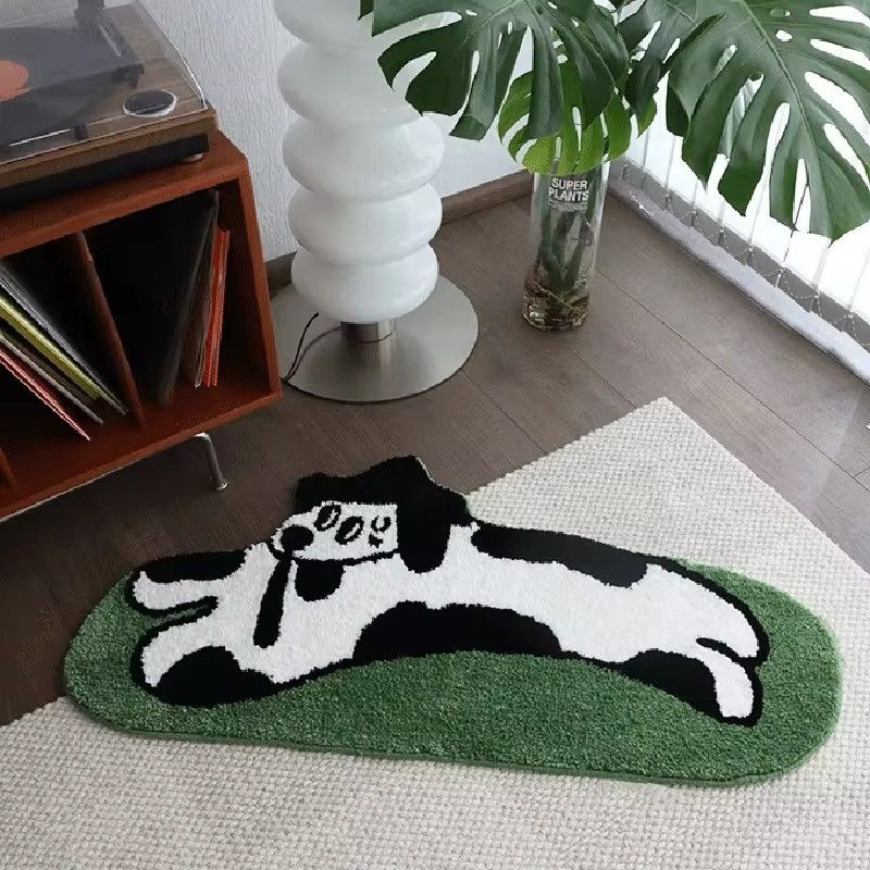Handmade Handmade Tufting Home Decor Cartoon Animal Rug Carpet Size ONE SIZE - 2 Thumbnail