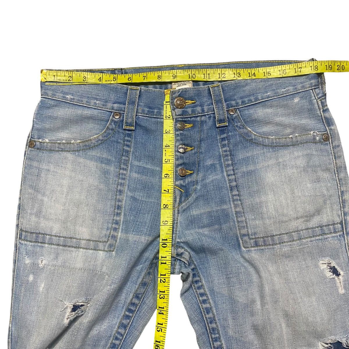 True Religion Vintage True Religion Distressed Denim Flare Jeans Size US 35 - 18 Thumbnail
