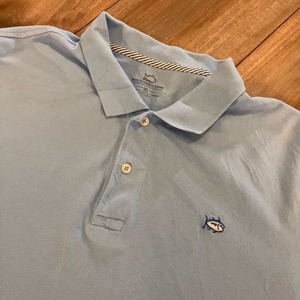 Southern Tide Southern Tide Blue Casual Polo Shirt Men XL Bin N-42 Size US XL / EU 56 / 4 - 2 Thumbnail