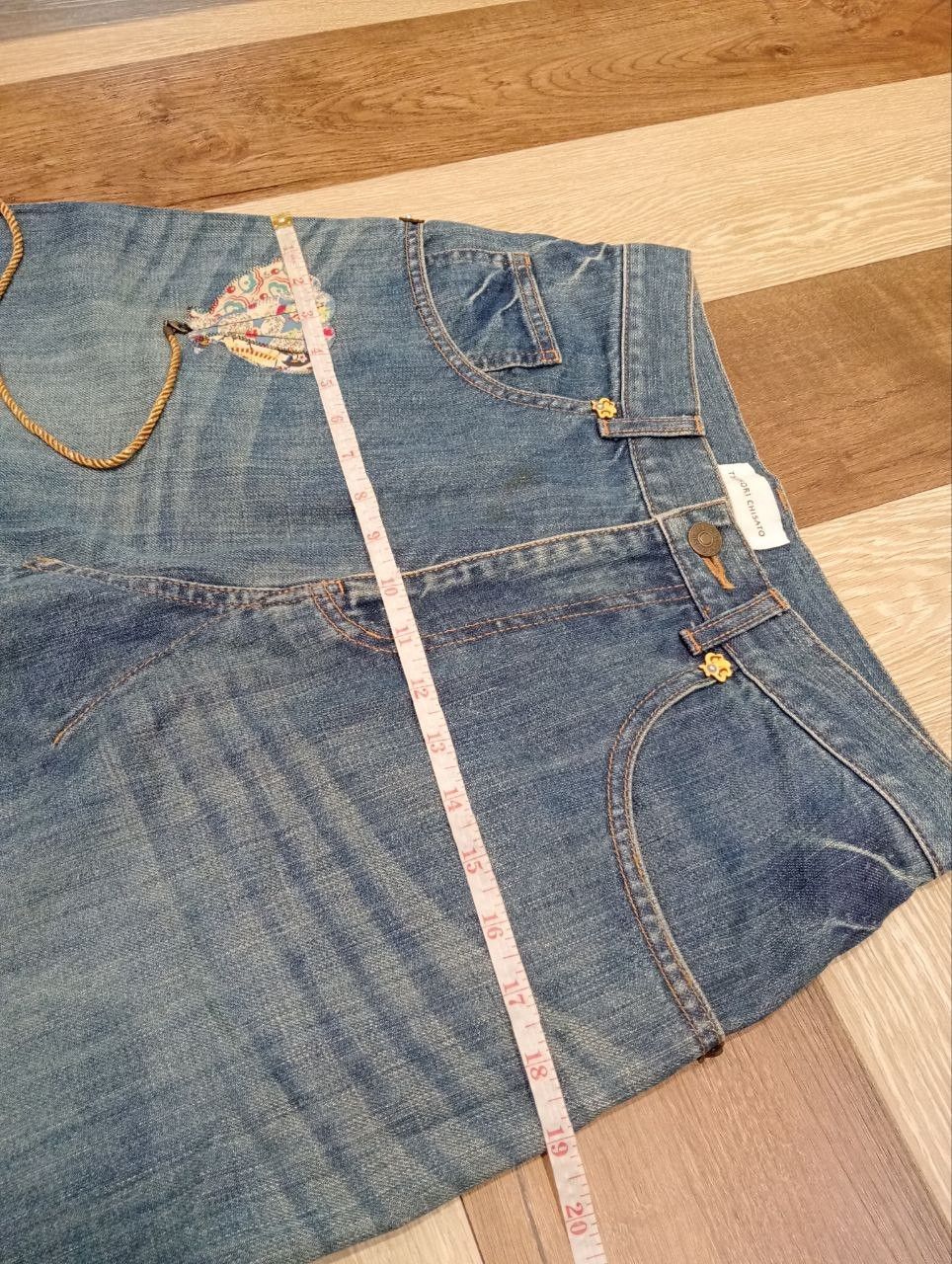 Tsumori Chisato VINTAGE TSUMORI CHISATO ISSEY MIYAKE DENIM MINI SKIRT Size 29" - 14 Thumbnail