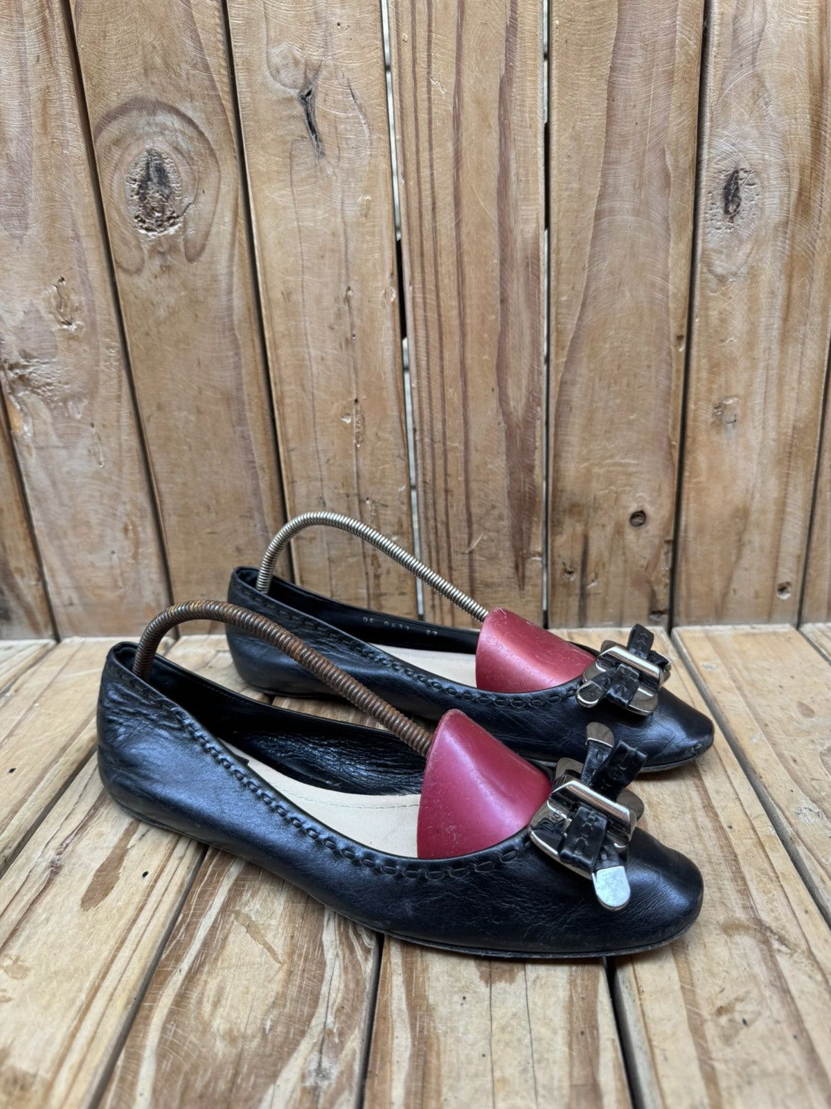 Christian Dior Monsieur Christian Dior black Women’s leather flats EUR 37 US 7 UK 4 Size US 7 / IT 37 - 10 Thumbnail