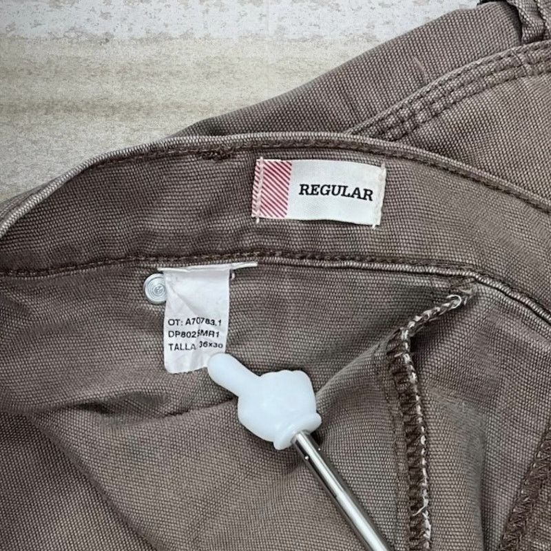 Dickies Vintage 90s Dickies Carpenter Pants 36x30 Straight Leg Brown Size US 36 / EU 52 - 4 Thumbnail