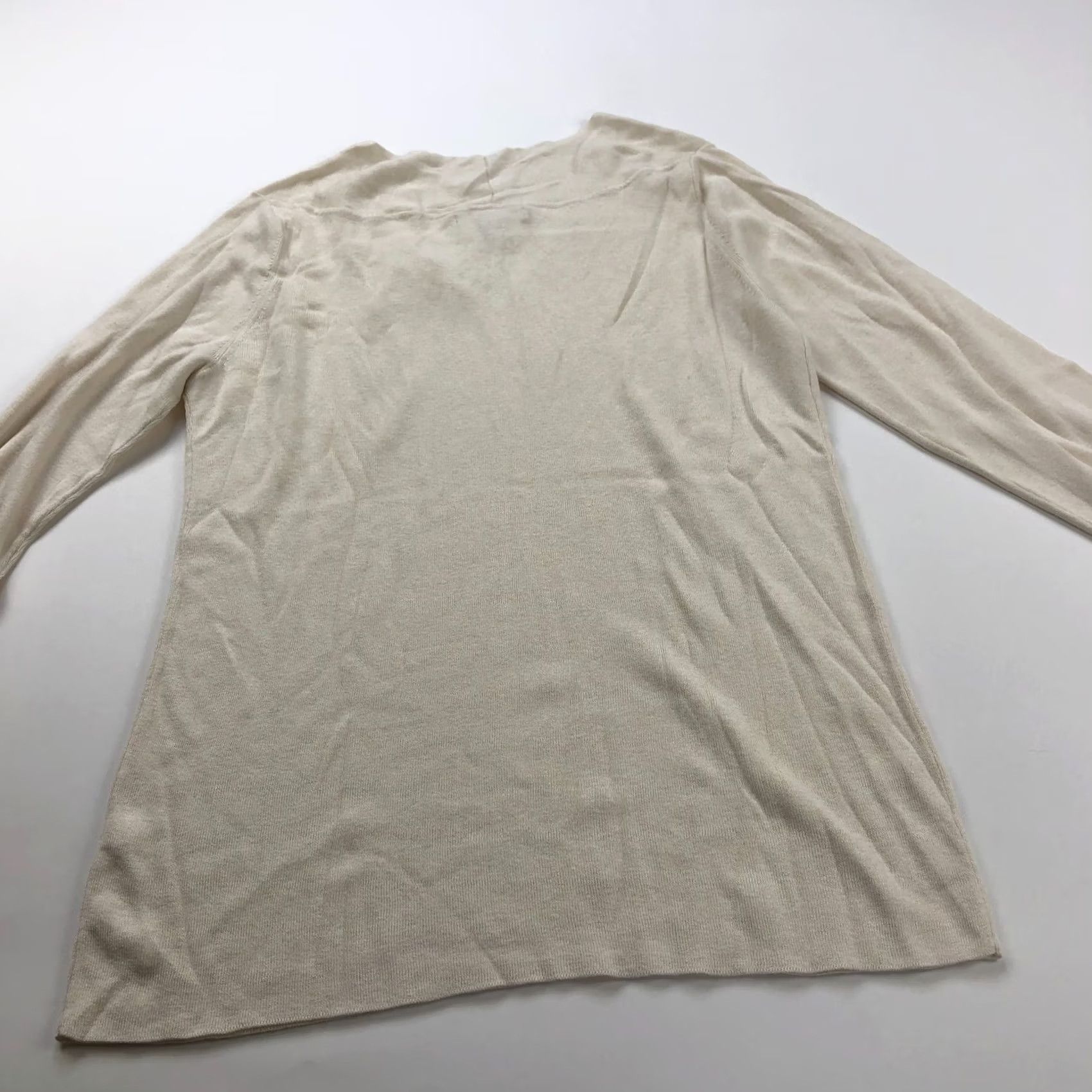 Banana Republic Banana Republic Silk Cotton NEW XL V-Neck Pullover Sweater Beige Size XL / US 12-14 / IT 48-50 - 5 Thumbnail