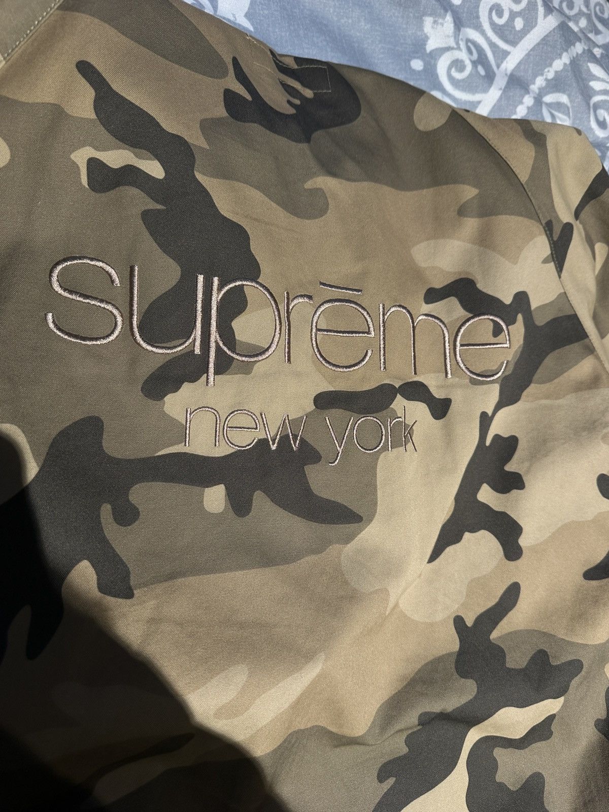 Supreme Supreme Camo Cotton Field Jacket FW19 Size US M / EU 48-50 / 2 - 2 Thumbnail