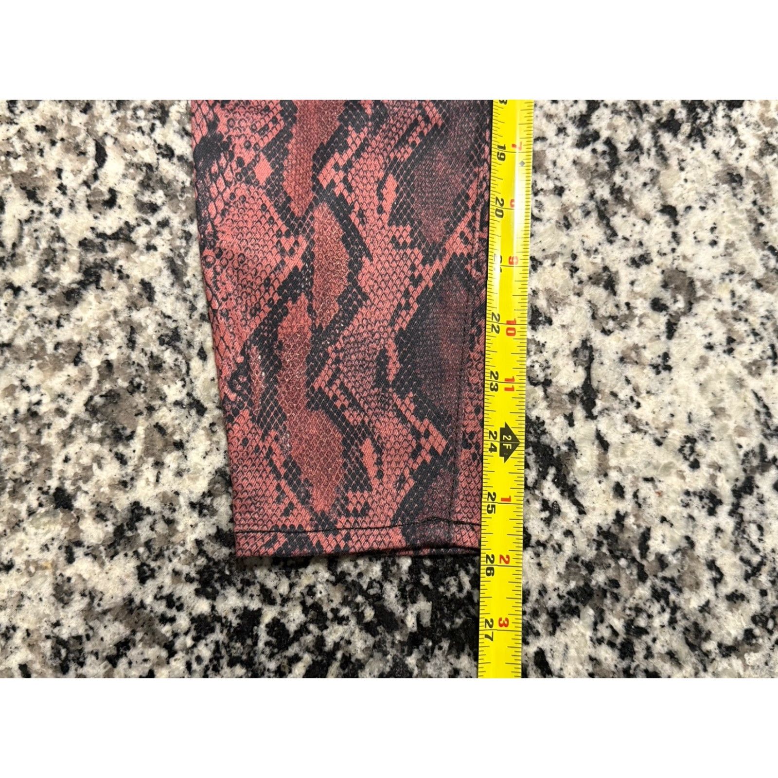 L'AGENCE VINTAGE L'AGENCE Margot Jeans Pants Slim High Rise (now Mid Rise) Garnet Aurora 24 25x25.5 Womens Size 42" / US 20 - 7 Thumbnail