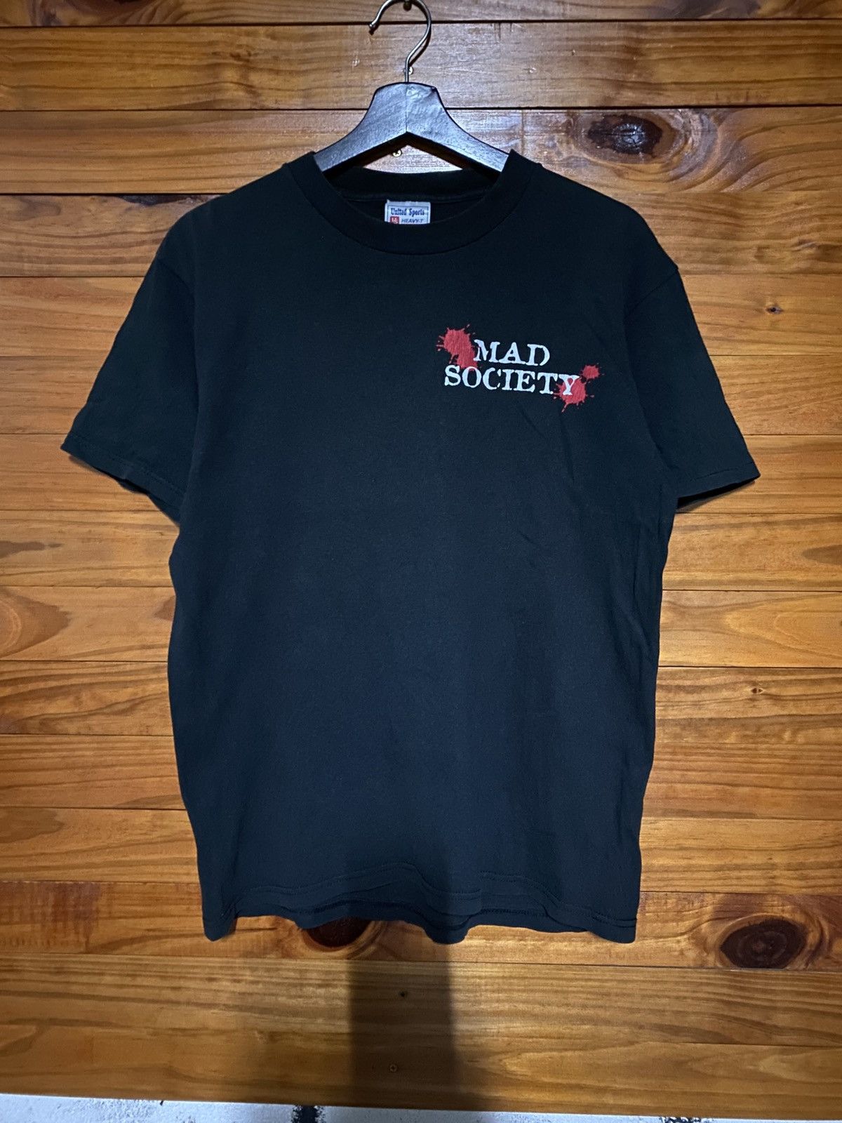 Band Tees Vintage Mad Society Skeleton Grunge Punk Made In Usa Size US M / EU 48-50 / 2 - 3 Thumbnail