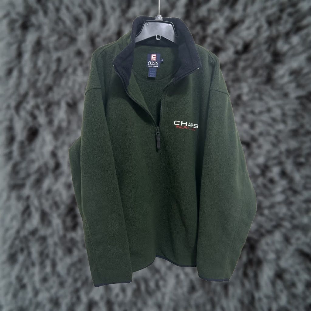 Ralph Lauren Chaps Ralph Lauren Sweater Mens Large Green Fleece 1/4 Zip Pullover Outdoor Size US L / EU 52-54 / 3 - 1 Thumbnail