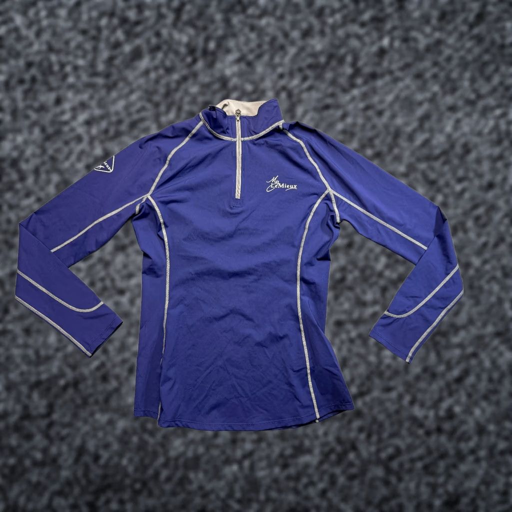 Vintage LeMieux purple riding training top womens XL 1/4 Zip Shirt Adult XL Purple Riding 1/4 Zip LeMieux Women Size XL / US 12-14 / IT 48-50 - 1 Thumbnail