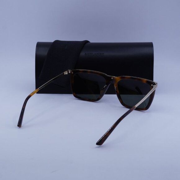 Saint Laurent Paris Saint Laurent SL 765 004 Sunglasses Havana/Gold Square Frame Size ONE SIZE - 10 Thumbnail